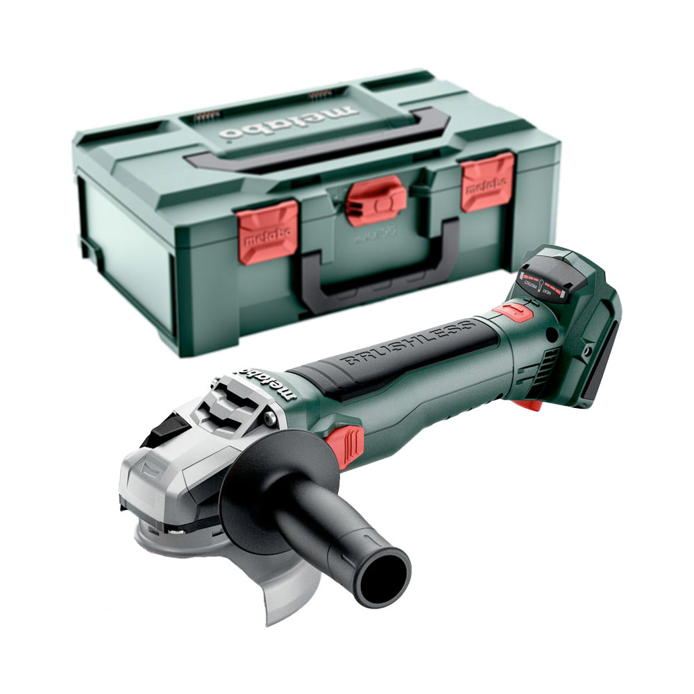 Metabo 613052840 18V W 18 LT BL 11-125 Akku-Winkelschleifer, mit Koffer