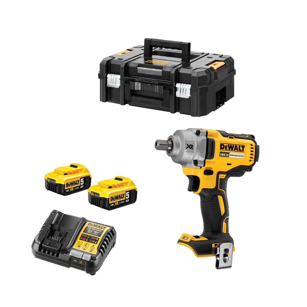 DeWalt DCF894P2-QW 18V 1/2" Bürstenloser Akku-Schlagschrauber mit 2x 5 Ah Akkus, Ladegerät und Koffer