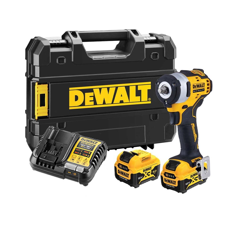 DeWalt DCF903P2-QW 12V Akku-Schlagschrauber (3/8) mit 2x 5Ah Akkus, Ladegerät und Koffer