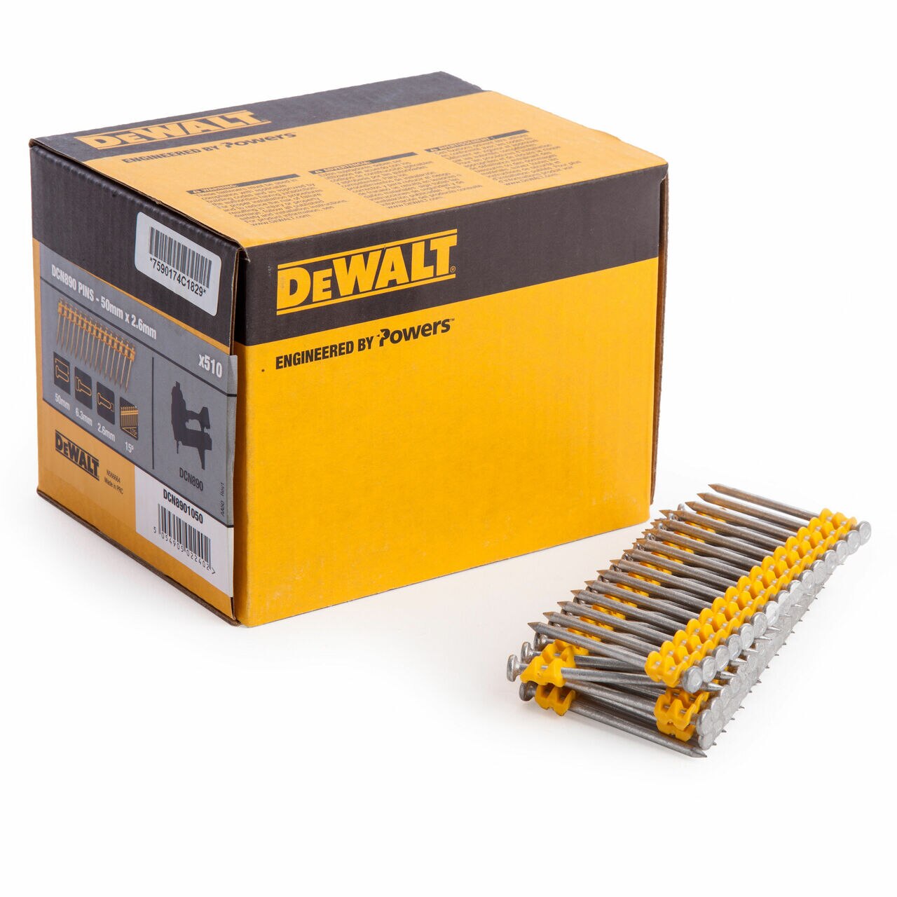 DeWalt DCN8901050 2.6x50mm Standard Magazinierte Beton Pins