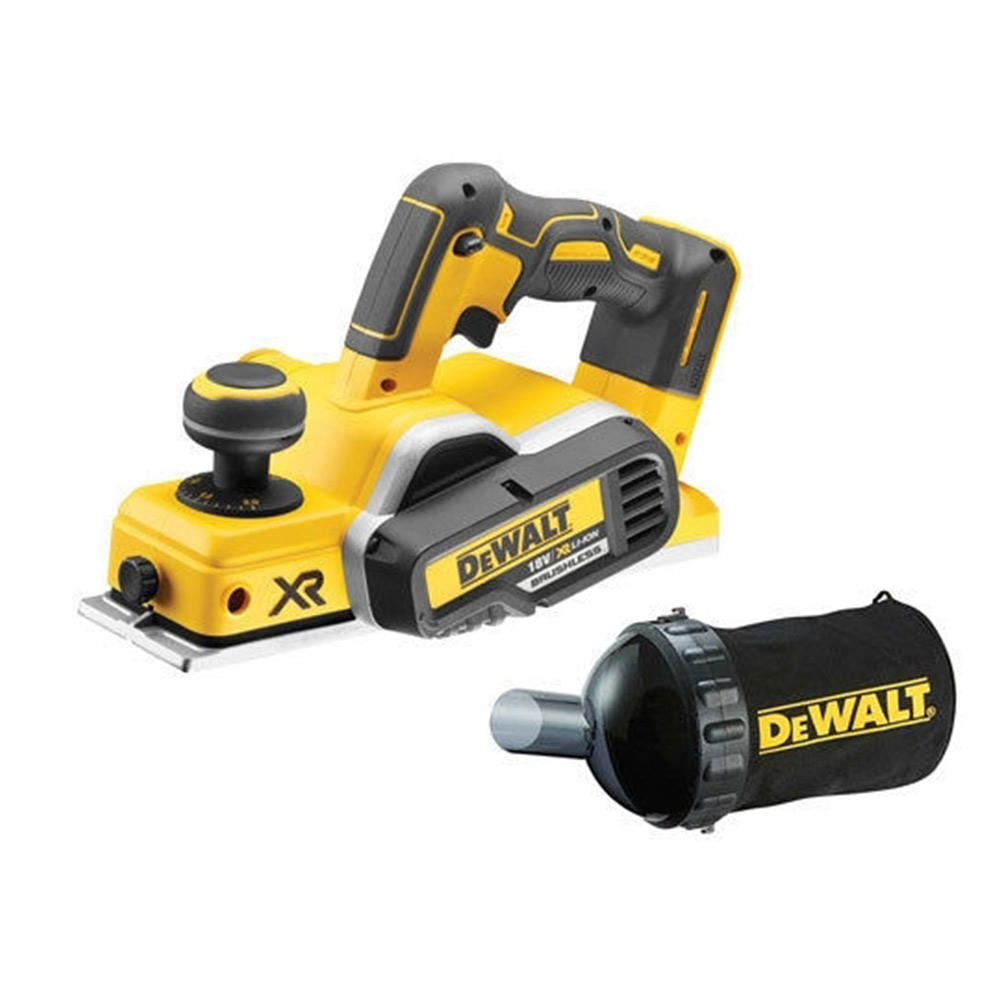 DeWalt DCP580N-XJ 18V 82mm Li-ion XR Bürstenloser Akku-Hobel mit Staubbeutel