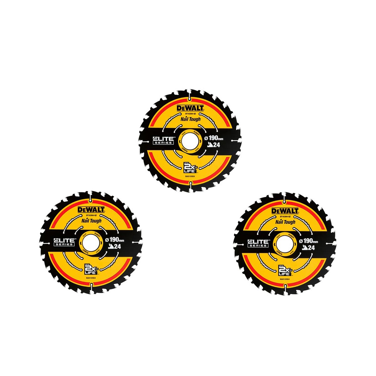 DeWalt DT10399-QZ ELITE Kreissägeblätter für Handkreissägen (190 x 30mm/3x 24WZ)
