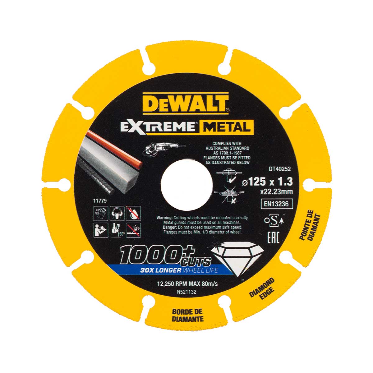 DeWalt DT40252-QZ Diamanttrennscheibe 125x1.3mm