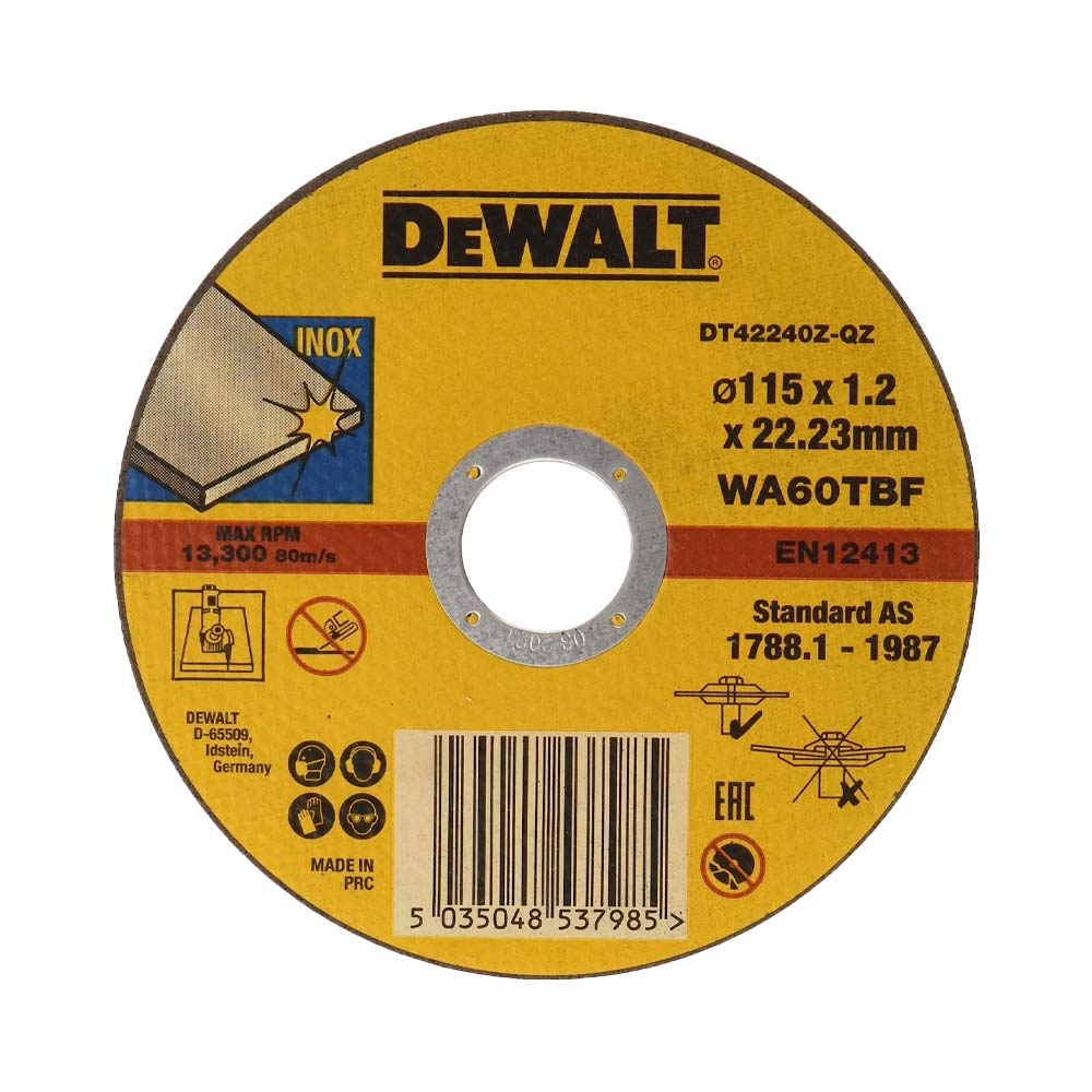 DeWalt DT42240Z-QZ INOX 115 mm Metall-Trennscheibe 1 stk.