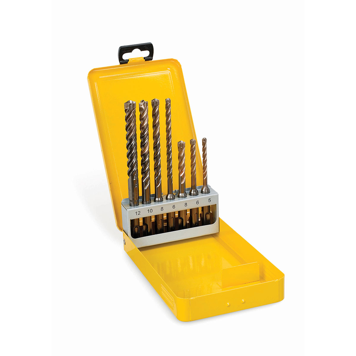 DeWalt DT8976-QZ ELITE® Full Carbide SDS PLUS® Hammerbohrer Set: 5, 6, 8mm x 110mm/6, 8, 10, 12mm x 160mm