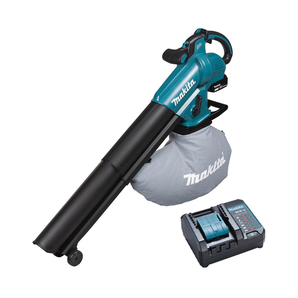 Makita DUB187T001 18V Akku-Gebläse / Laubsauger LXT mit 1x 5,0 Ah Akku und Ladegerät